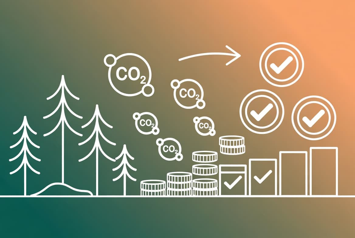 Compensación de créditos de carbono con blockchain: trazable, verificable, fiable